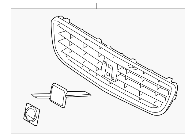 08-11 Volvo S40 Front Grill Assembly 30695716 08-11 Volvo S40 Front Grill Assembly 30695716