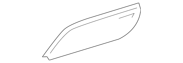Rear Passenger Side Bumper Fascia Reflector - GM (96844218)