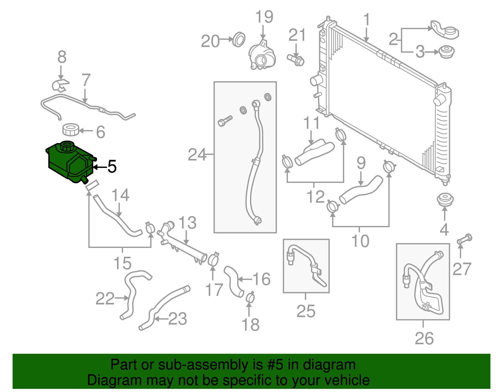 Radiator Surge Tank - GM (96817343)