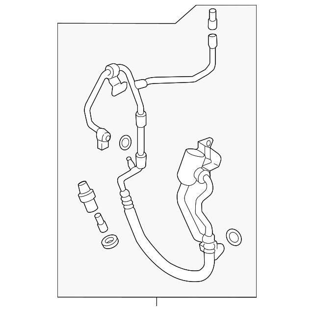 Motorcraft™ A/C Refrigerant Discharge Hose - Ford (YF-37825)