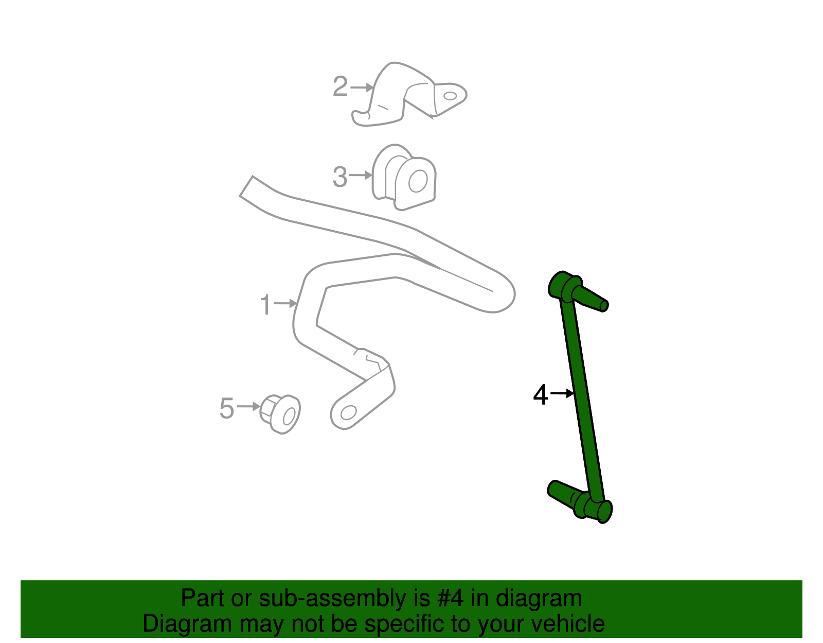 thumbnail image 2 of Genuine Toyota 48820-47020 Front Stabilizer Link Assy - Left/Right, OEM 2 of 6
