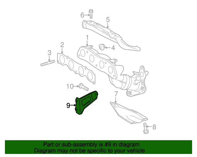 20102018 Toyota Exhaust Manifold Bracket 1711837080 Toyota Parts
