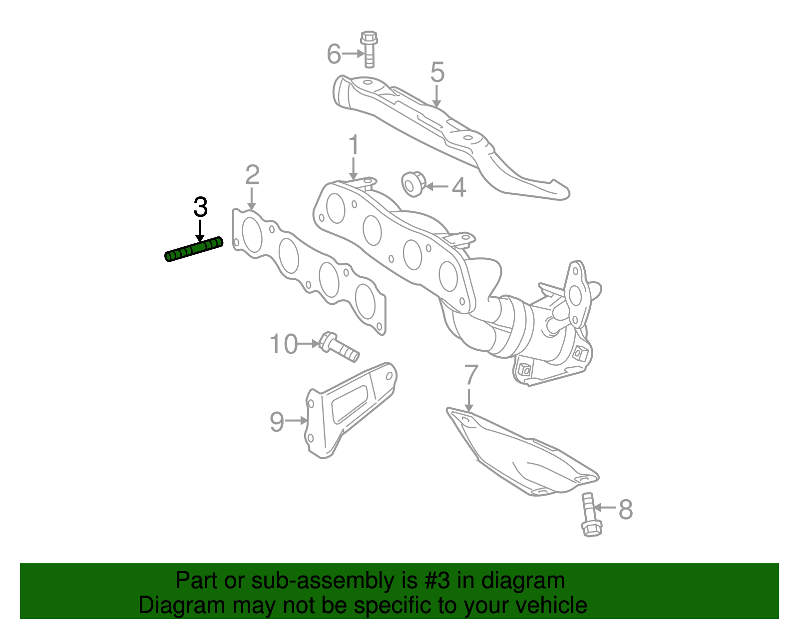 Engine Intake Manifold Bolt - Scion (90126-A0006)