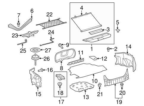 Interior Trim - Rear Body for 2010 Toyota Camry #0