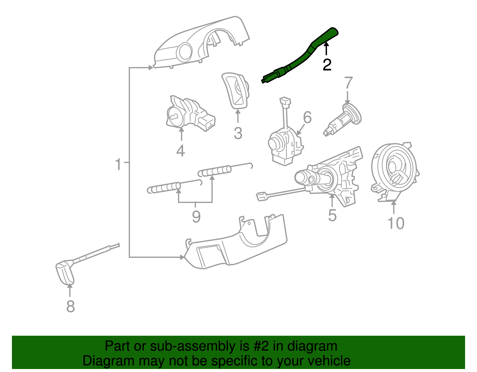 Shift Lever - GM (88952013)