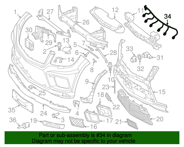 166-440-15-35-64 - Harness 2013-2016 Mercedes-Benz | Mercedes-Benz  
