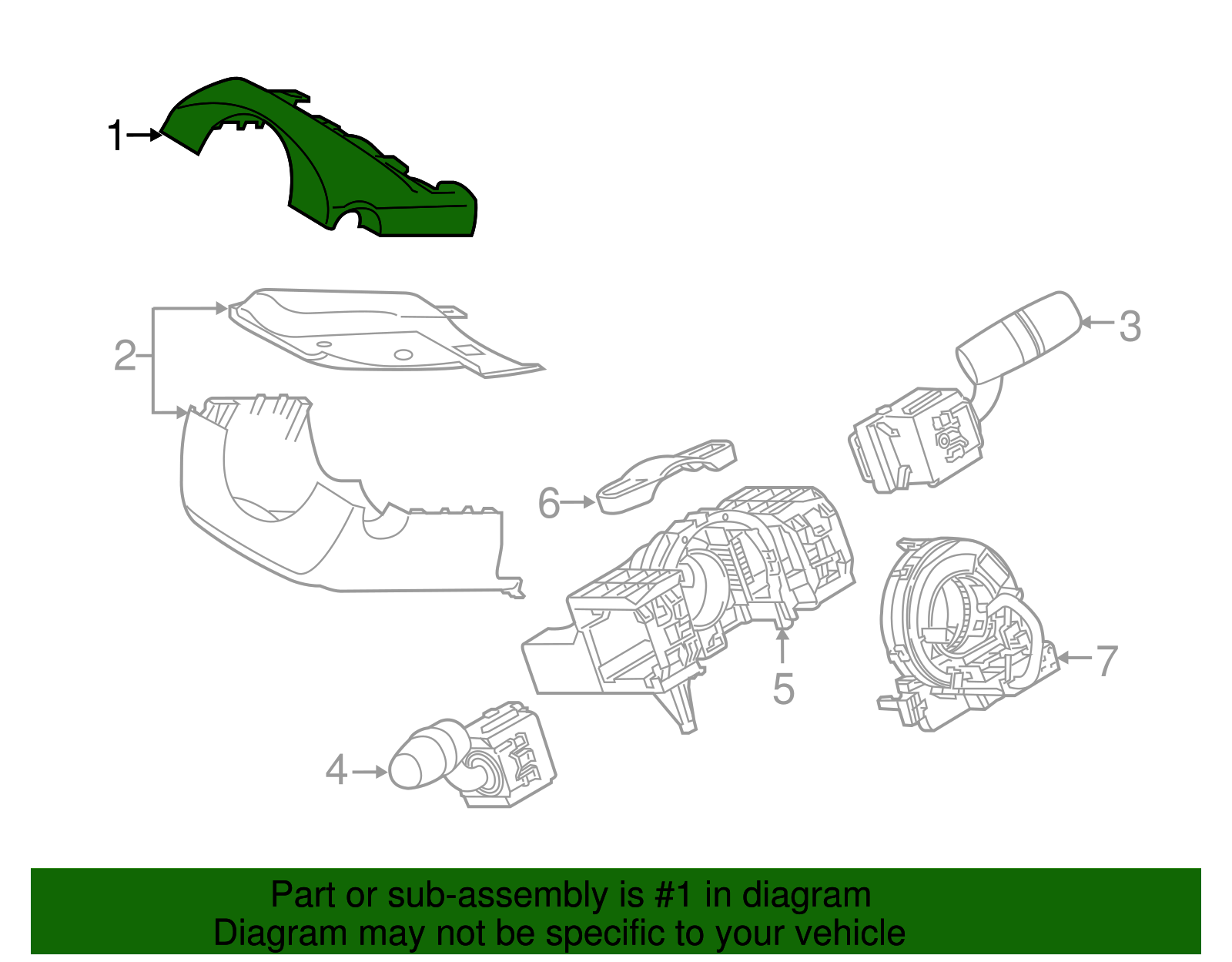 Upper Column Cover - Scion (45286-WB001)