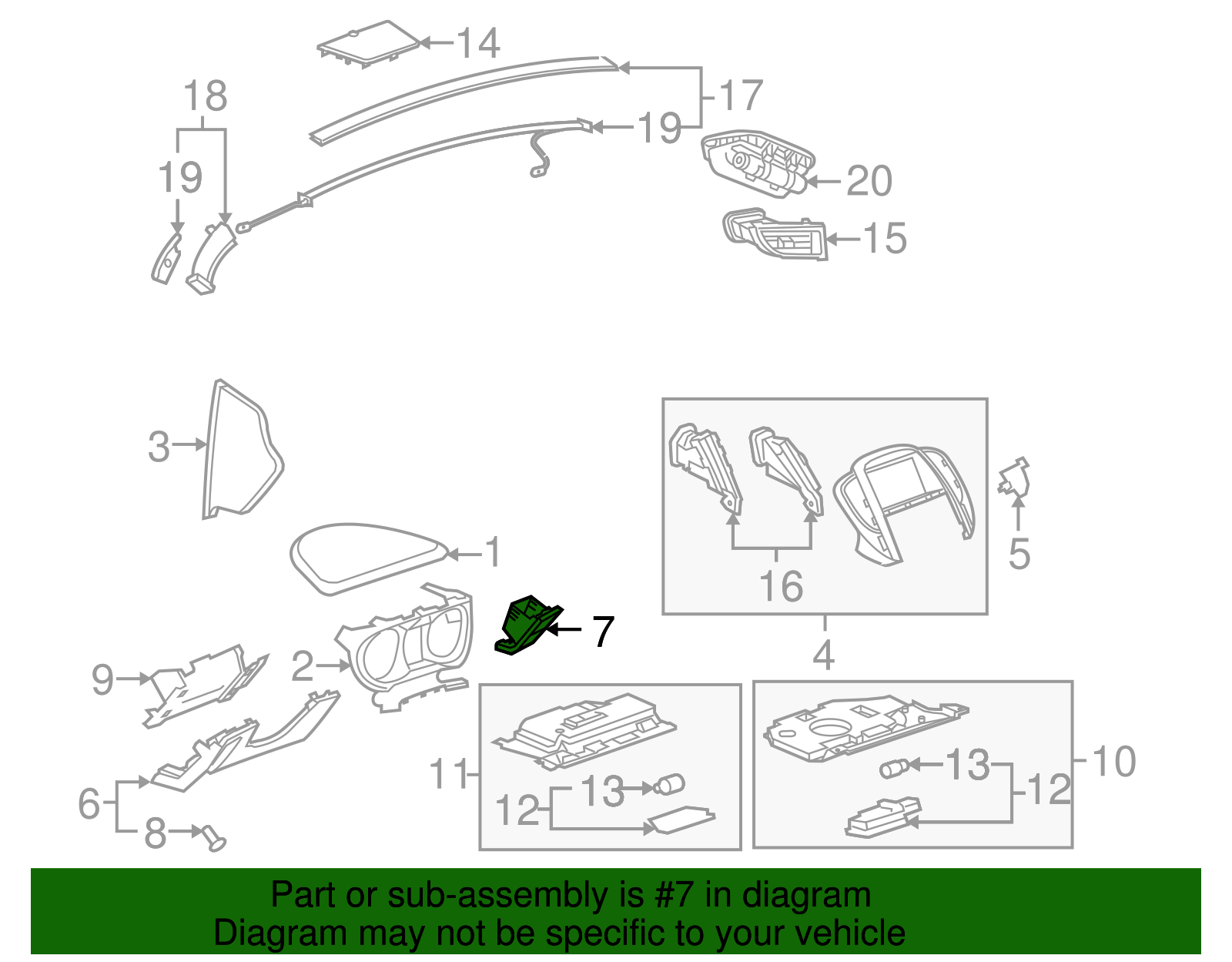 Compartment Box - Buick (90767497)
