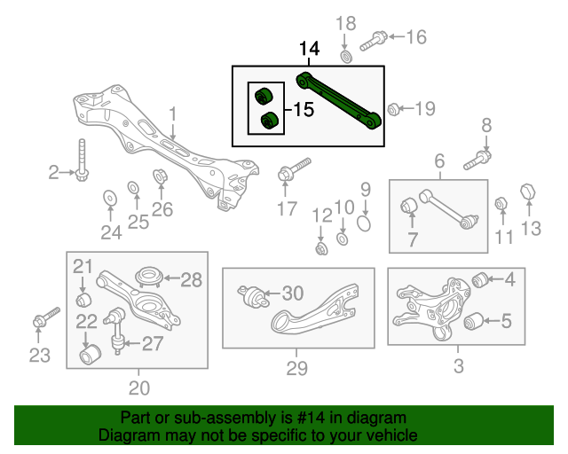 551003R000 Upper Control Arm 20112016 Kia Optima Kia.Parts Store