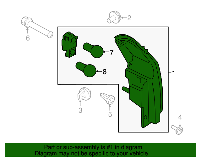 GN1Z13404G Tail Lamp Assembly 20182021 Ford EcoSport Sunrise