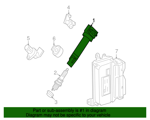 1321580003 Ignition Coil 20082015 Smart Fortwo MercedesBenz USA Parts