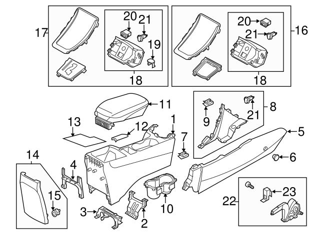 Genuine Hyundai 84620-3Y000-RY Cup Holder Assembly Genuine Hyundai 84620-3Y000-RY Cup Holder Assembly
