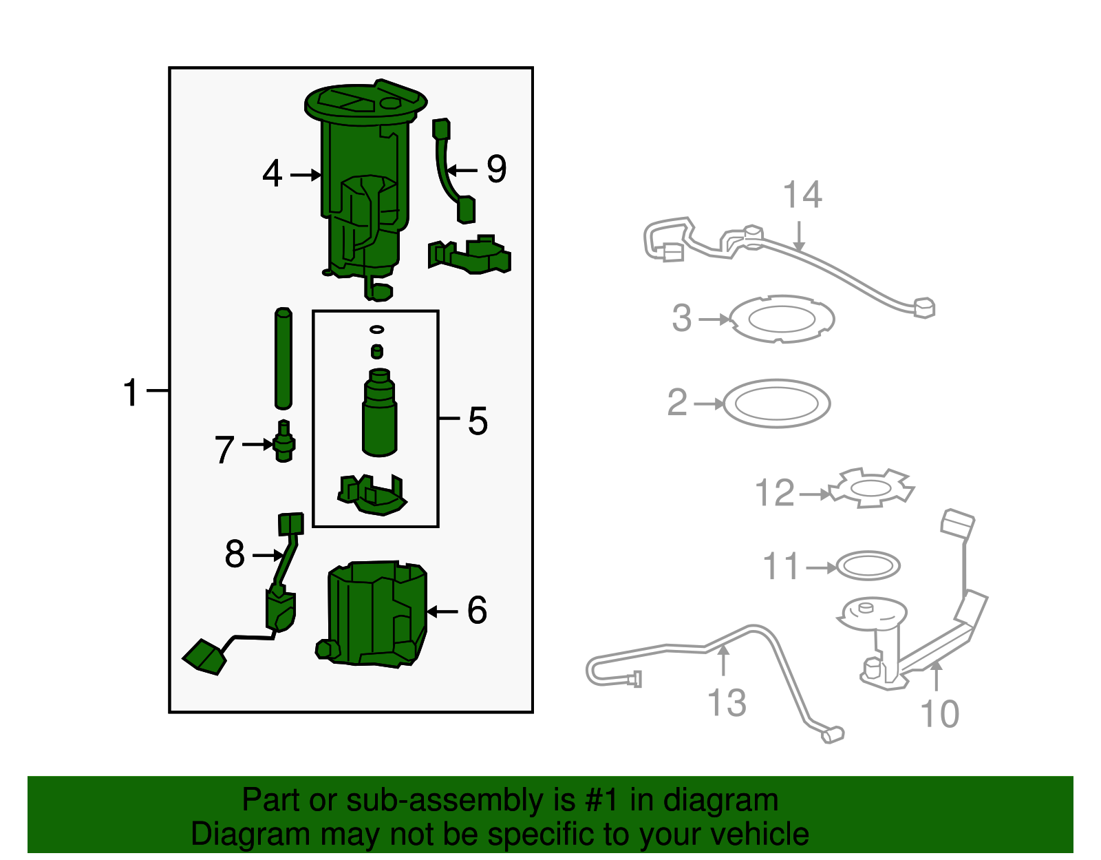 Fuel Pump, Level Sensor, and Sending Unit Module with Regulator and Bracket - GM (92203241)