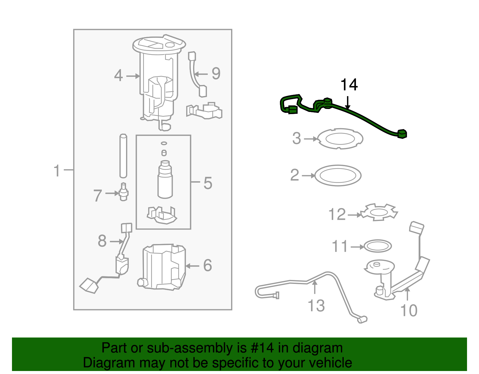 Harness, F/Pump Wrg - GM (92203246)