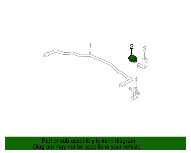 OEM 20022004 Honda CRV Bush, Rear Stabilizer Holder 52306S9A005