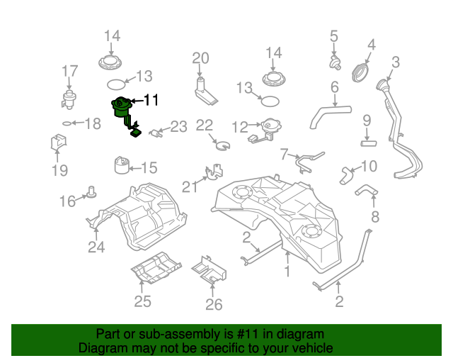 25060AM60A (25060am60a) 20032006 Infiniti G35 Fuel Tank Sending