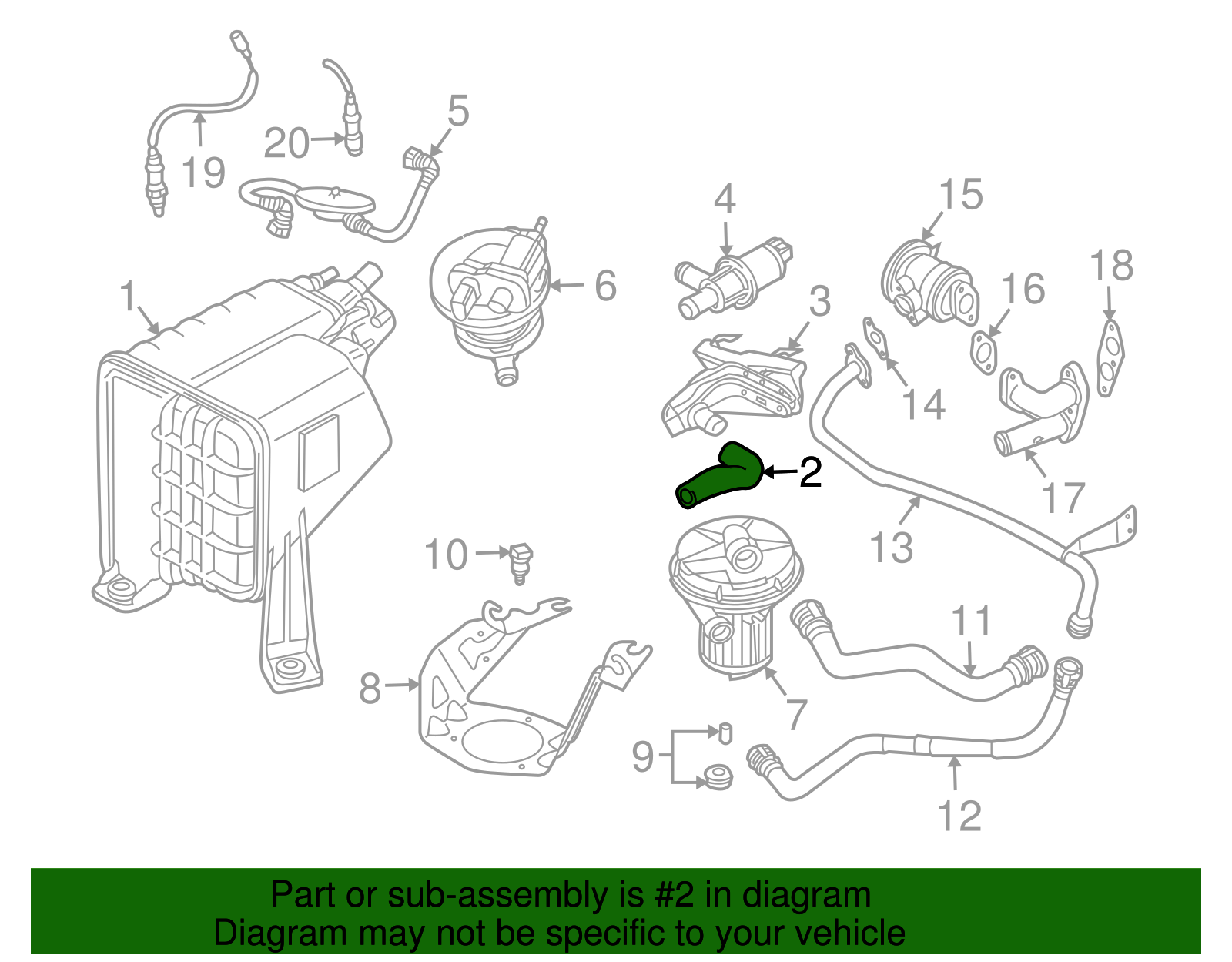 Breather Tube - Volkswagen (7L0-201-342-A)