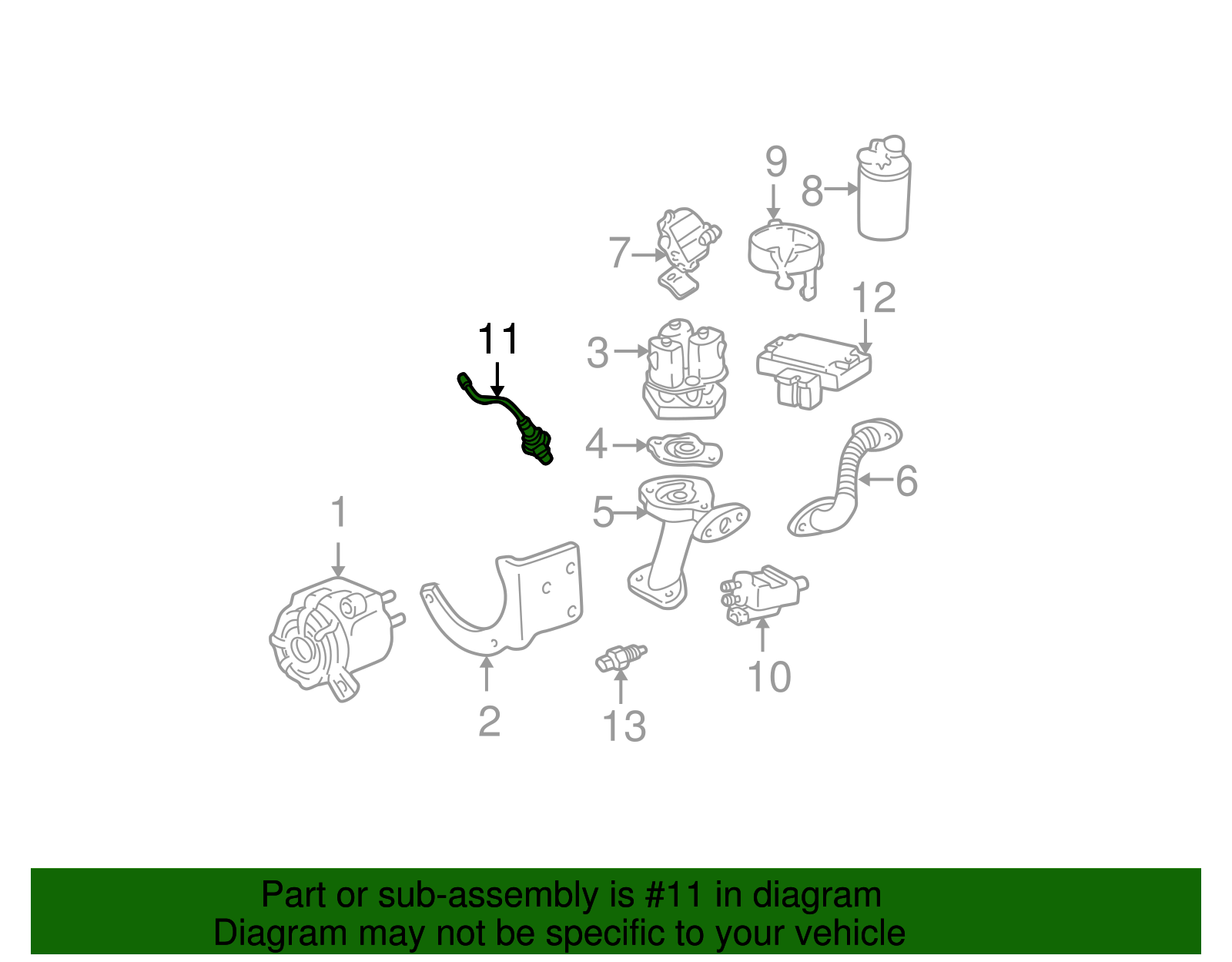 Heated Oxygen Sensor - GM (19355308)