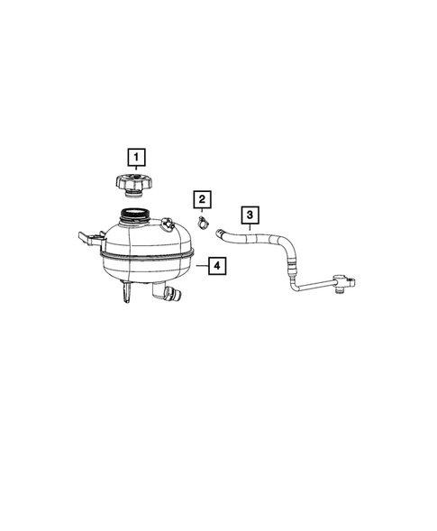 Engine Coolant Reservoir (Bottle) for 2023 Jeep Compass | Mopar eStore