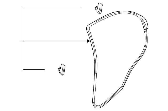Passenger Side Door Weatherstrip - GM (96649137)