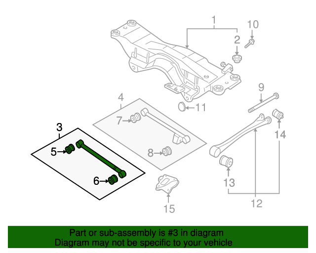 20032008 Subaru Forester OEM NEW 200308 Subaru Forester Lateral Link