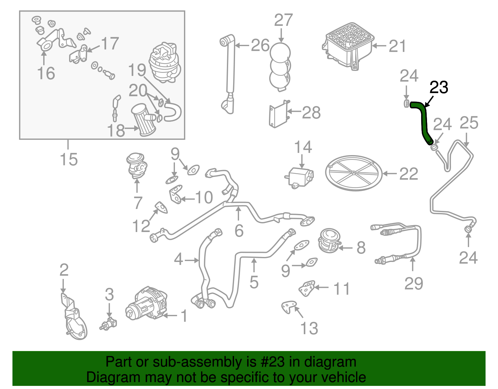 Pressure Hose - Volkswagen (8D0-133-784)