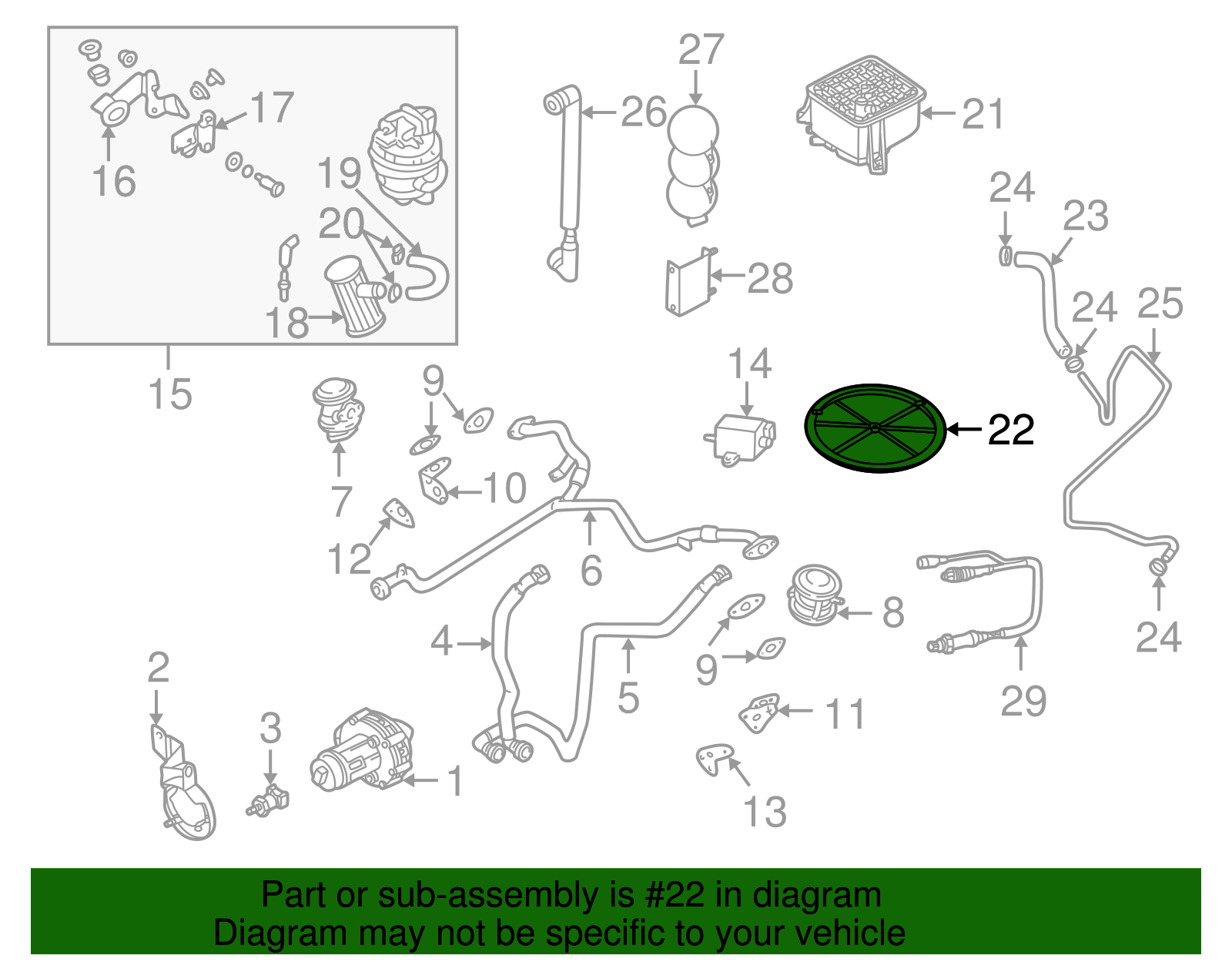 Vapor Canister Cover - Volkswagen (8E0-201-814-A)
