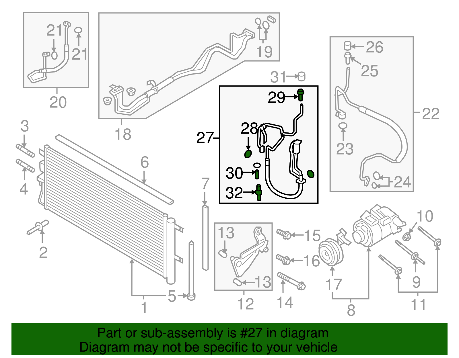 Motorcraft™ Discharge Hose - Ford (YF-37862)