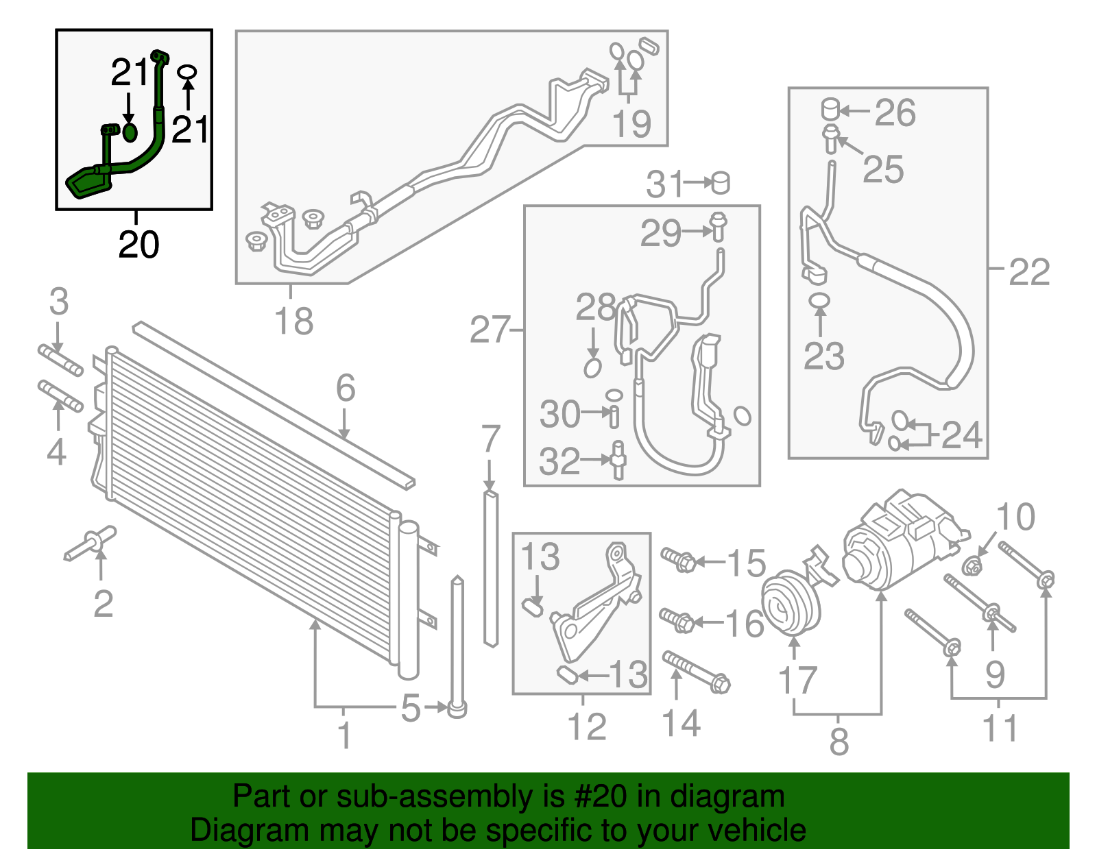 Motorcraft™ Liquid Hose - Ford (YF-37932)