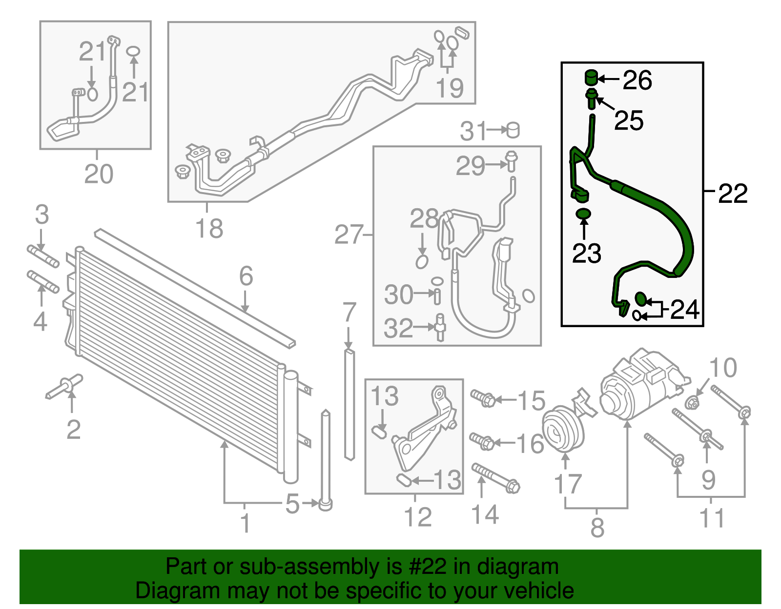 Motorcraft™ Suction Hose - Ford (YF-37927)