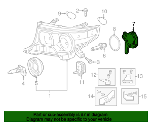 Unidad De Control De Faros Delanteros - Reemplazo Compatible Con Lexus, Toyota, 8596745010, 8110775020, DDLT004