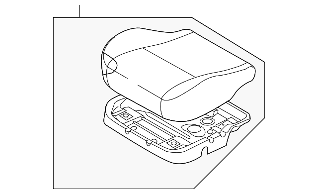 Black Passenger Seat Cushion - GM (96891936)