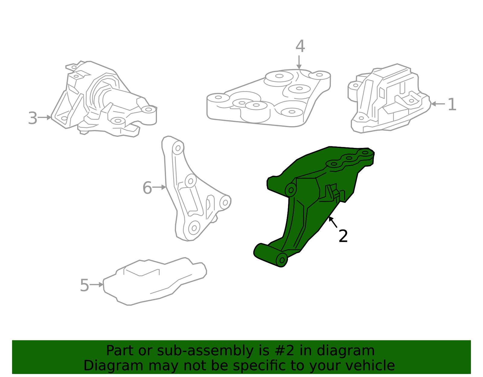 Engine Mount Bracket - GM (95383823)