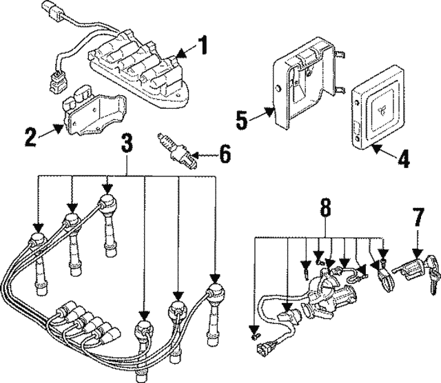 1994-1996 Mitsubishi Montero Cable Assembly MD173402 | Mitsubishi  