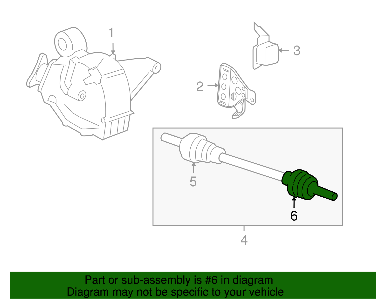 Boot Kit, Rear Whl Drv Shf Tri-Pot Jt - GM (88957227)