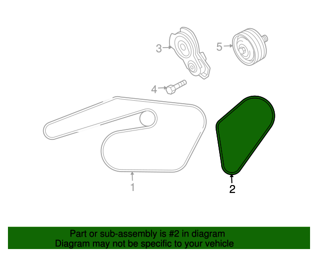 20052008 Mazda Accessory Drive Belt AJ5815908