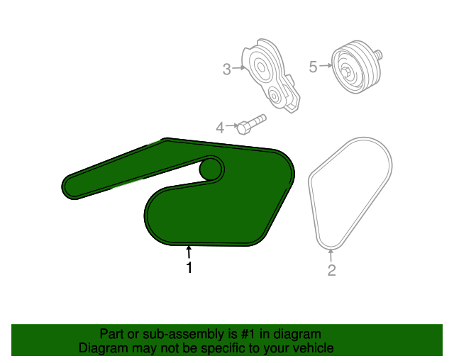 20032008 Mazda 6 Serpentine Belt AJ5715909A
