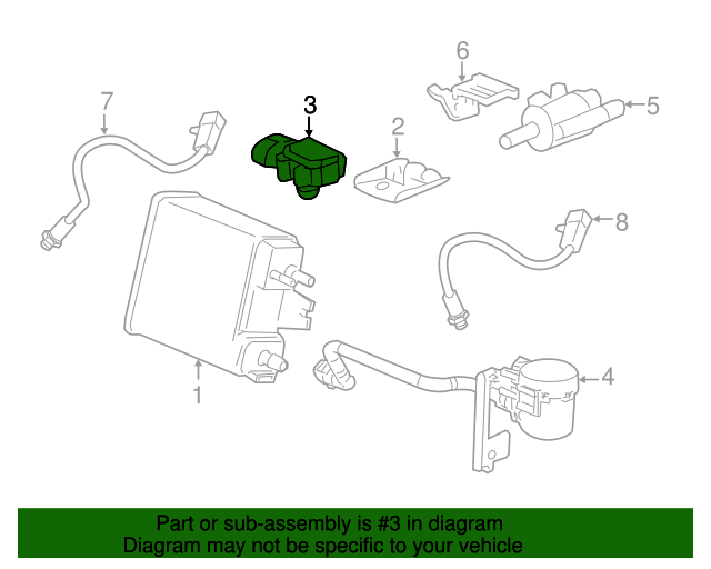 20082023 GM Air Pressure Sensor 12711681 GM Parts Center