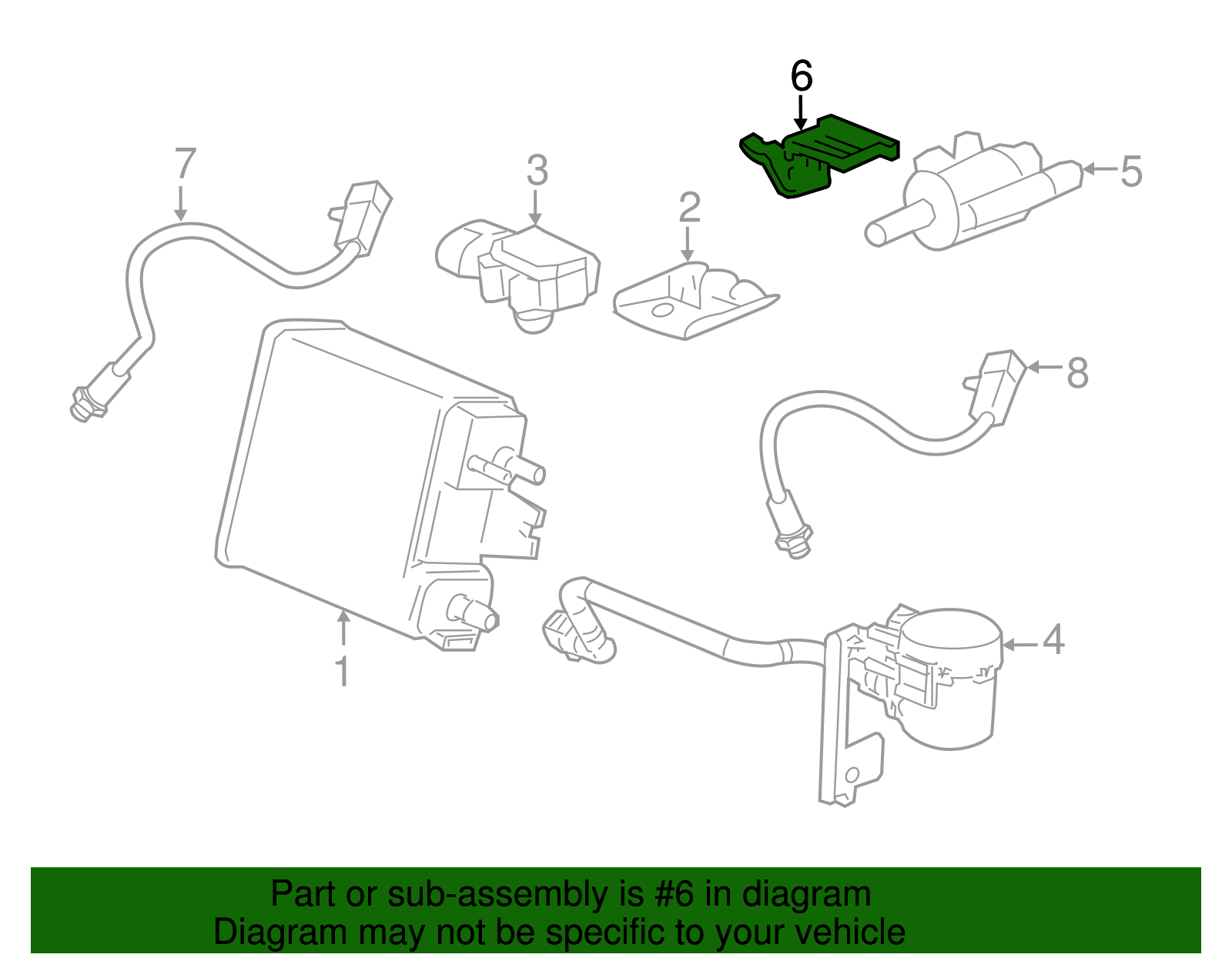 Bracket-Evaporative Emis Cnstr Purge Sol Vlv - GM (12579729)