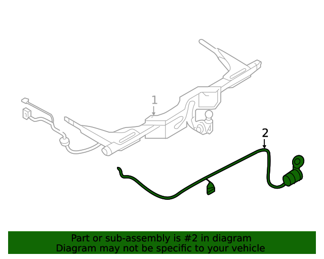 5NN055203A Trailer Hitch Electrical Installation Kit 20212023