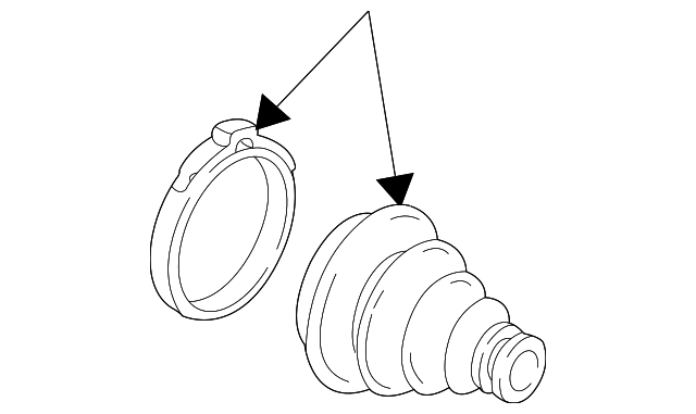 Inner Boot - Ford (E8DZ-3A331-D)