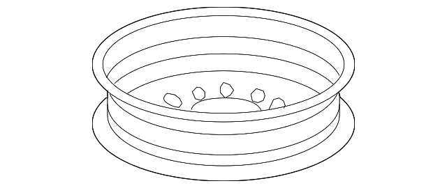 17x4-Inch Steel Spare Wheel - GM (9595676)