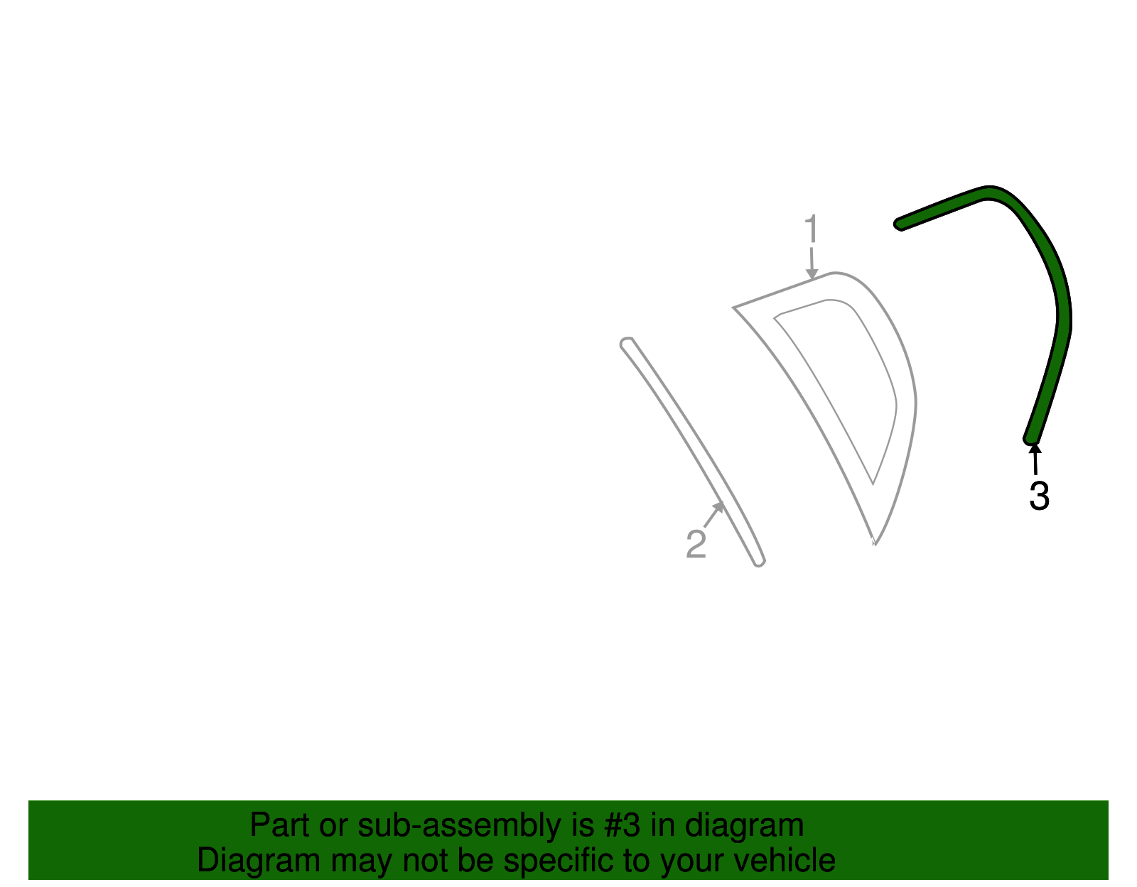 Quarter Window Trim - GM (96486862)