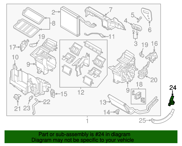 20142020 Mazda Cabin Air Temperature Sensor Aspirator Tube KD4761J70