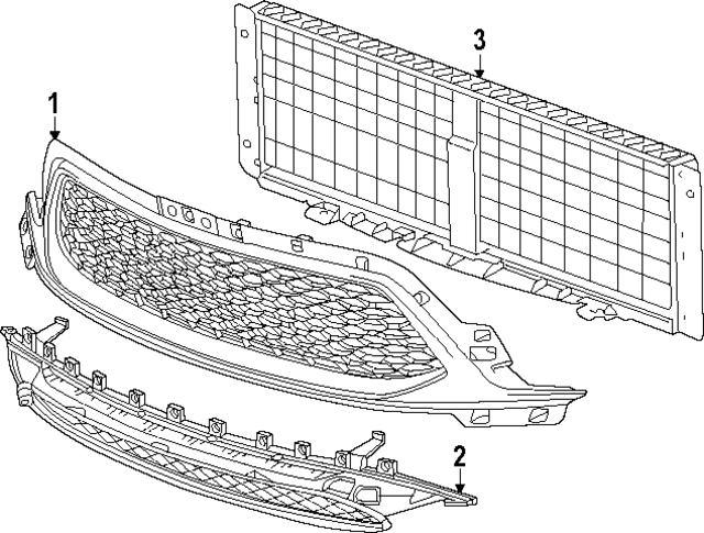 2024 Buick Encore GX F Grille 42828793 | GM Parts Center 