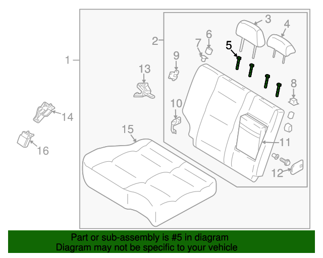 897903C210GW Headrest Guide 2003 Kia Sorento Kia.Parts Store