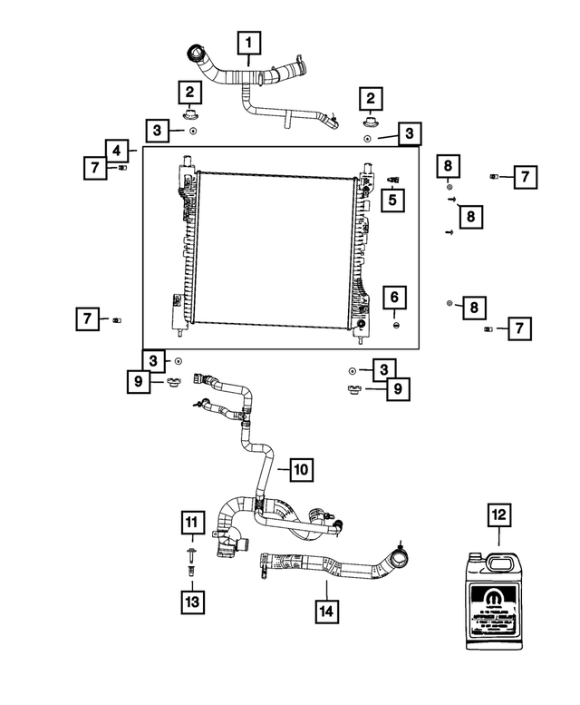 20212022 Jeep Radiator Inlet Hose 68381316AB My Mopar Parts