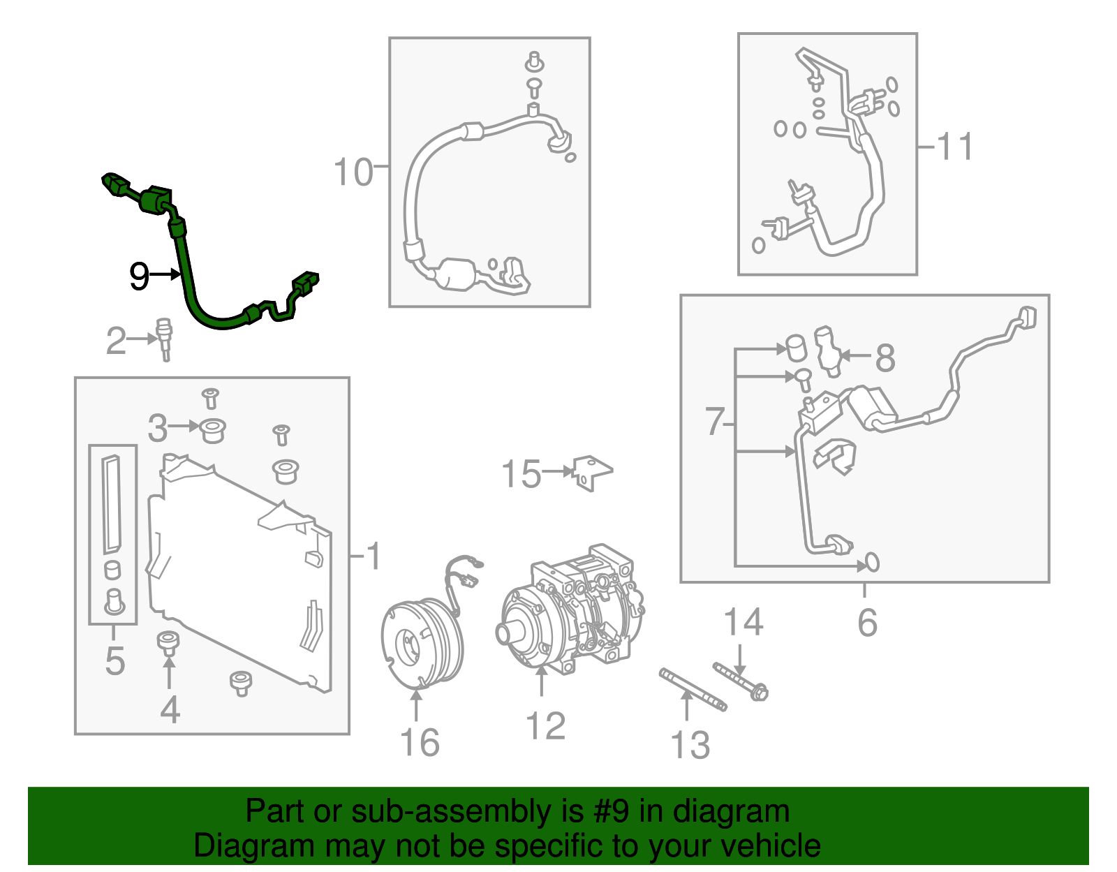 Discharge Hose - Toyota (88711-0C150)