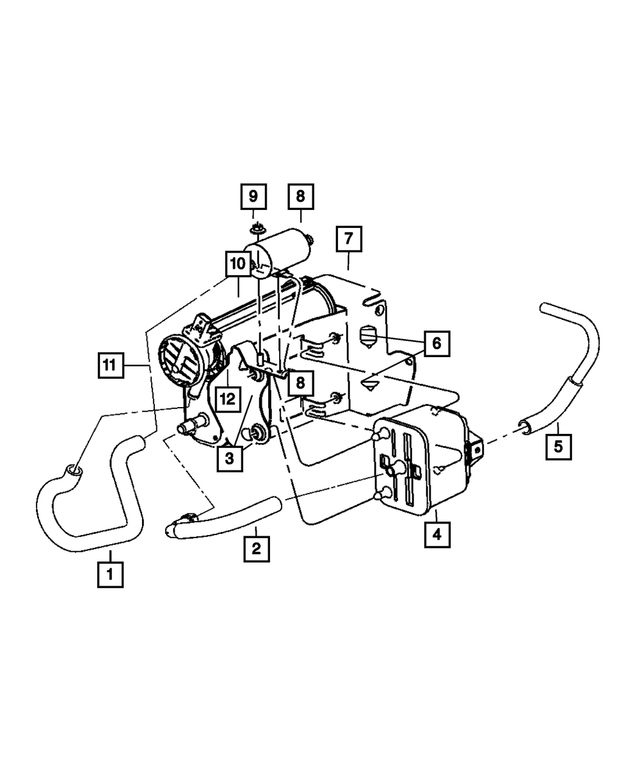 5147158AA 20042020 DODGE RAM 1500 2500 3500 Vapor Canister OEM