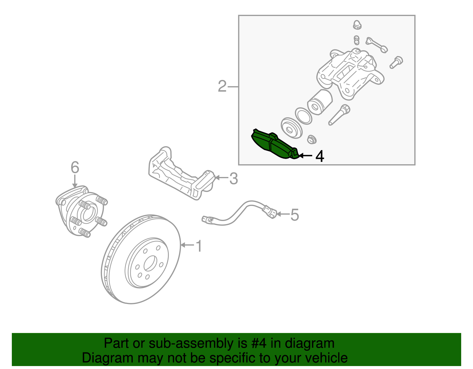 Pad Kit, Rear Disc Brake - Cadillac (89047758)